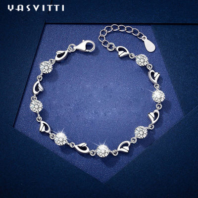 ODM d'argento del braccialetto del cuore di 7.9in 4.6g Sterling Silver Jewelry Bracelets Sterling
