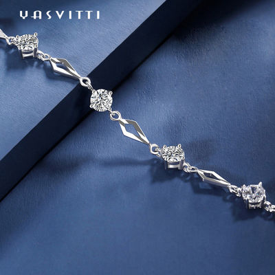 19.5cm ODM d'argento dell'oro del braccialetto del cuore di amore del braccialetto del cursore da 5 grammi