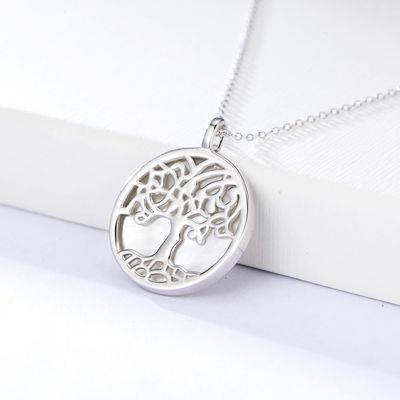 0.6in PVD che placcano Sterling Silver Jewelry Necklaces collana della CZ da 10 grammi