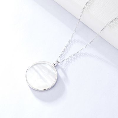 0.6in PVD che placcano Sterling Silver Jewelry Necklaces collana della CZ da 10 grammi
