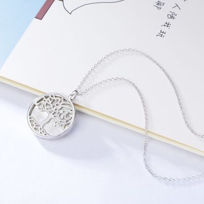 0.6in PVD che placcano Sterling Silver Jewelry Necklaces collana della CZ da 10 grammi