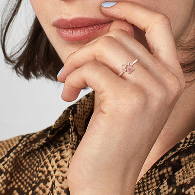 0.9cm anelli dell'artiglio del gatto dell'oro di Sterling Silver Jewelry Rings 10k da 2,05 grammi