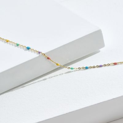 21.2cm braccialetto S925 di zircone di Sterling Silver Rainbow Bracelet Unisex da 0,8 grammi
