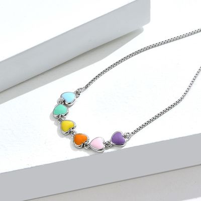 braccialetto d'argento del cursore della palla di 0.14oz 8.3in Sterling Silver Slider Bracelets 5A CZ