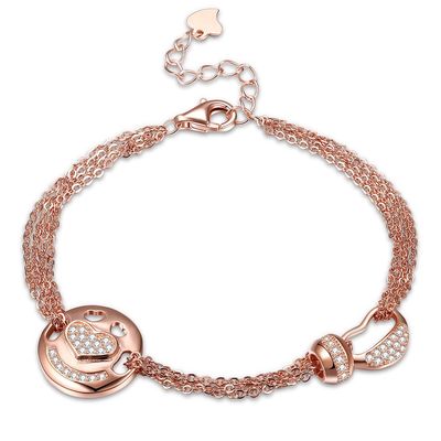 Braccialetti di Rose Gold Sterling Silver Jewelry