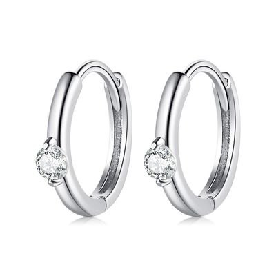 0.08oz ODM dell'orecchino del cerchio di verde di Sterling Silver Jewelry Earrings Festival da 2,3 grammi