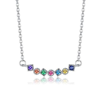 la collana degli uomini di zircone di 45.5cm 0.07oz Sterling Silver Necklace Chains 5A