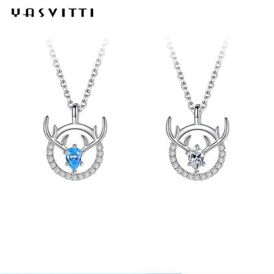 ODM del pendente di Antler dei cervi di 15.7in 8g Sterling Silver Jewelry Necklaces Lovers