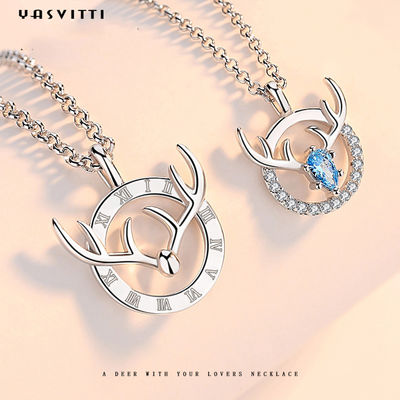 ODM del pendente di Antler dei cervi di 15.7in 8g Sterling Silver Jewelry Necklaces Lovers