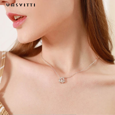 2g collana 1.64ft di biossido di zirconio di fidanzata 18k Sterling Silver Pendant Necklace Cubic