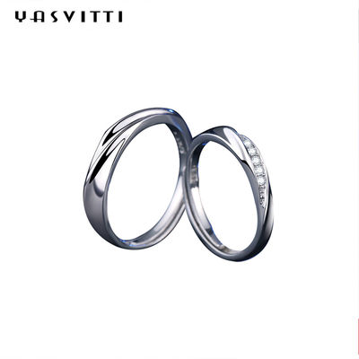 anello torto d'avanguardia della banda di 0.7in 0.06oz Sterling Silver Jewelry Rings Mother