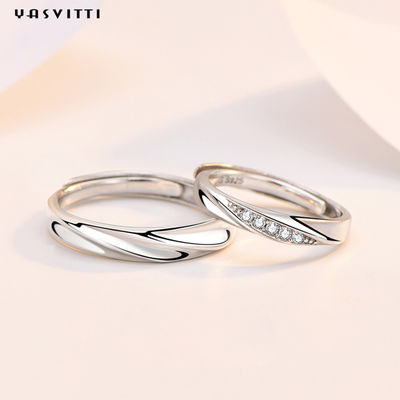 anello torto d'avanguardia della banda di 0.7in 0.06oz Sterling Silver Jewelry Rings Mother