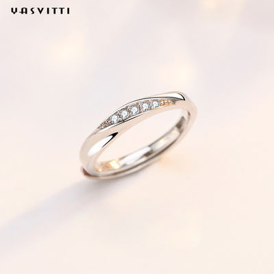 anello torto d'avanguardia della banda di 0.7in 0.06oz Sterling Silver Jewelry Rings Mother