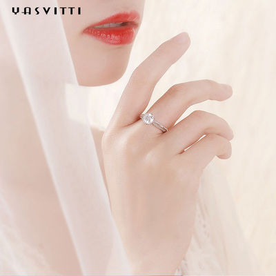 Diamond Band Rings delle donne di Moissanite di festival di 22.1mm 2.52g Diamond Wedding Ring