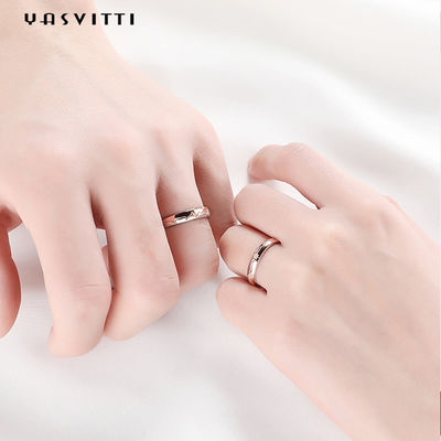 anello della stella cadente di anniversario di 2.6g 0.75in Sterling Silver Jewelry Rings 18k