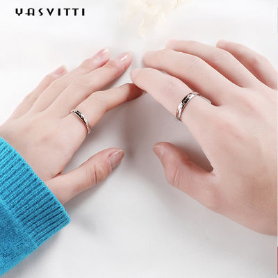 anello della stella cadente di anniversario di 2.6g 0.75in Sterling Silver Jewelry Rings 18k