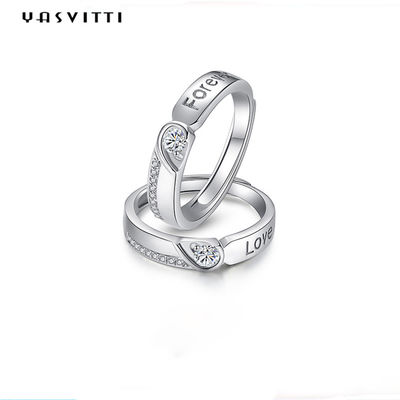 Fede nuziale ipoallergenica delle coppie 1.9g di Diamond Ring 0.21cm di zircone