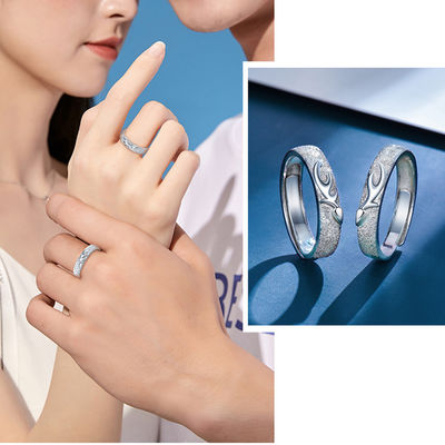 18.33mm 2,6 banda di nozze d'argento normale di Sterling Silver Jewelry Rings S990 di grammo