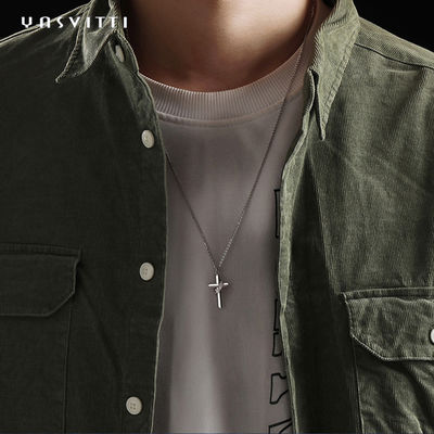 0.5M 1,92 grammi Sterling Silver Necklace Chains 24k nichelano la collana a catena trasversale libera