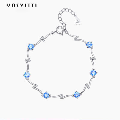 SGS regolabile del braccialetto del braccialetto di 0.14oz 0.2m Sterling Silver Jewelry Bracelets Fiancée