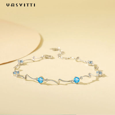 SGS regolabile del braccialetto del braccialetto di 0.14oz 0.2m Sterling Silver Jewelry Bracelets Fiancée