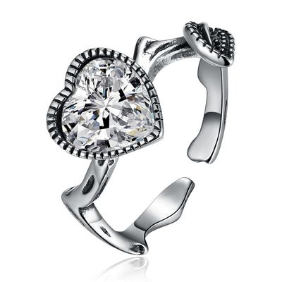 anello di Moissanite Ring Custom Sterling Silver Diamond dell'oro bianco 18K