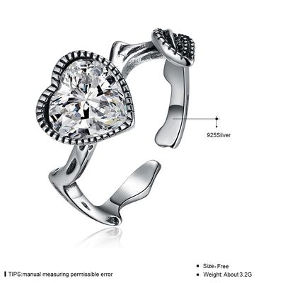 anello di Moissanite Ring Custom Sterling Silver Diamond dell'oro bianco 18K