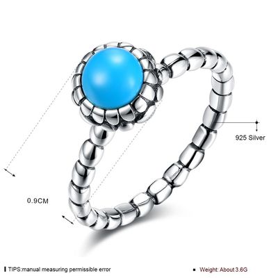 anello di nozze di zircone di 0.9cm 3.6g Sterling Silver Jewelry Rings 3A