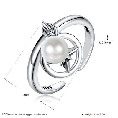 Anello di misura adattabile d'apertura di 925 Sterling Silver Mountable Pearl Pendant