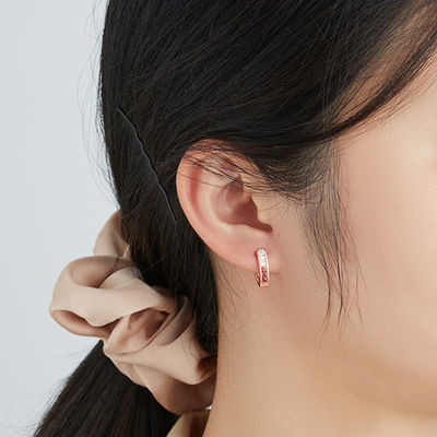 cerchio Sterling Silver Jewelry Earrings di 1.35cm