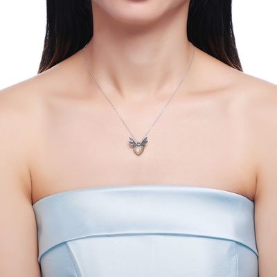 collana del pendente dell'ape placcata oro di 1.48ft 3.93g Sterling Silver Jewelry Sets 14K