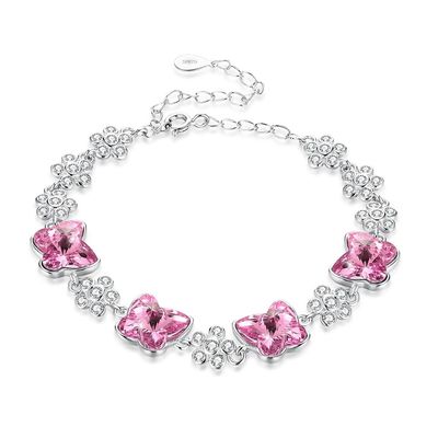 ODM 1.4x1.6cm Sterling Silver Slider Bracelets 3,5&quot; braccialetti di zircone