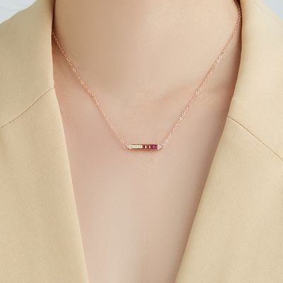 catena d'argento a 18 pollici dell'arcobaleno di 1.31ft 2.2g Sterling Silver Necklace Chains S925