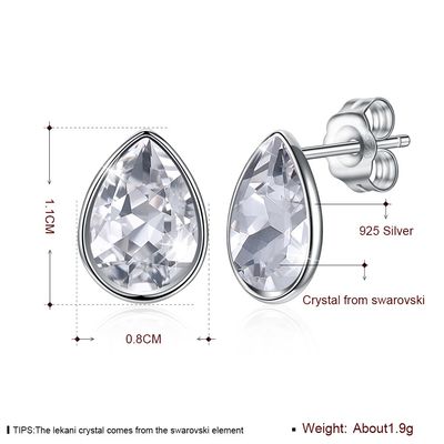 Rosa Sterling Silver Jewelry Earrings delle donne