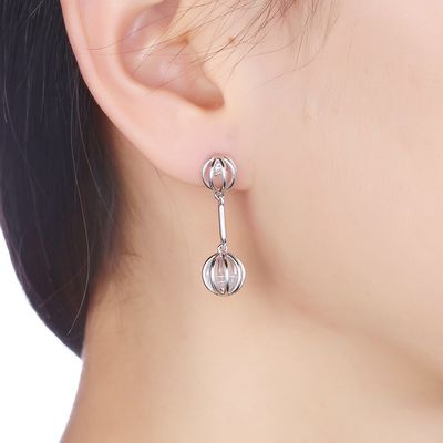 orecchini di pietra di 0.12oz 2.8X0.8cm Sapphire Stud Earrings Alloy Zircon