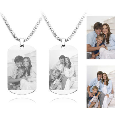 OEM della collana della foto personale 1.96in di acciaio inossidabile della collana del pendente dell'immagine 3gram