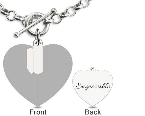 0.8X0.8IN 0.7oz hanno personalizzato il braccialetto fotoinciso unisex s925 dei braccialetti di incanto della foto