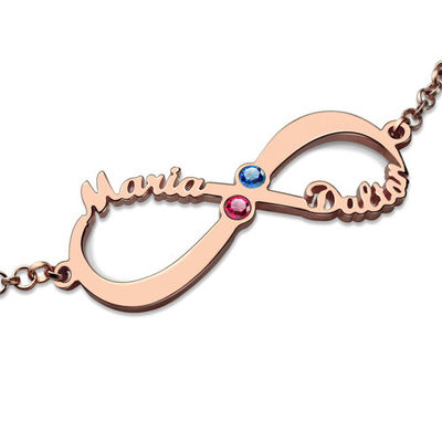 1.76in 5 braccialetto d'argento su ordinazione della lettera di nome di Birthstone 5A CZ dei braccialetti di grammo