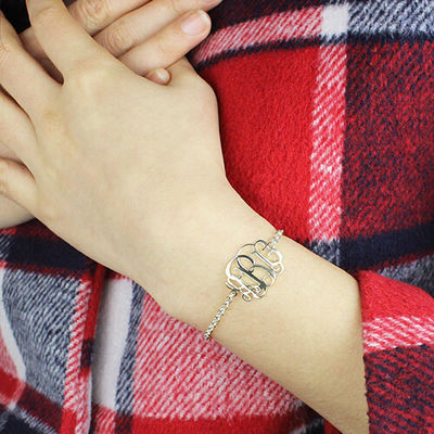 oDM d'argento del braccialetto della targhetta di 7.48in 0.42oz Sterling Silver Personalized Name Bracelets