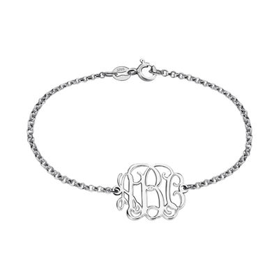 oDM d'argento del braccialetto della targhetta di 7.48in 0.42oz Sterling Silver Personalized Name Bracelets