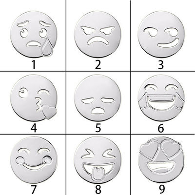 Collane d'argento su ordinazione di Emoji di 2 grammi