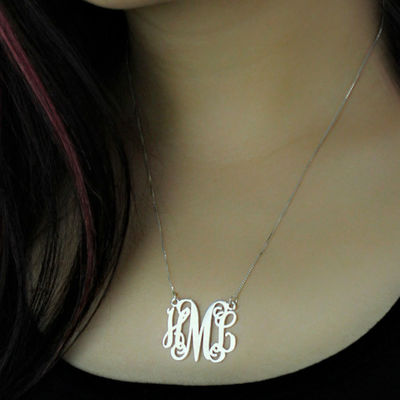 1.8ft 0.07oz ha personalizzato l'oro della collana del monogramma ha placcato tre SGS della collana della lettera