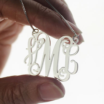 1.8ft 0.07oz ha personalizzato l'oro della collana del monogramma ha placcato tre SGS della collana della lettera