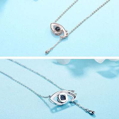 3,9 ODM della collana della proiezione di grammo 0.48X0.84in Angel Eyes Necklace Custom Light