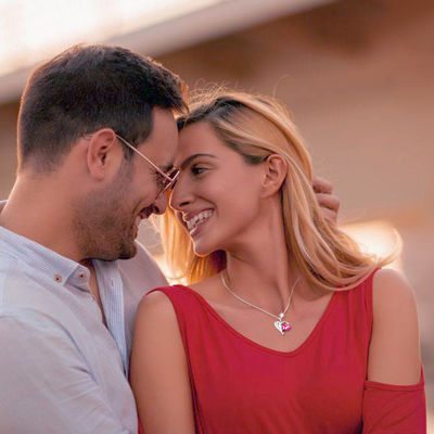 amore estetico U Babe Heart di 0.79x0.98in Sterling Silver Heart Pendant Necklace