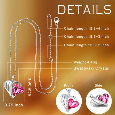 amore estetico U Babe Heart di 0.79x0.98in Sterling Silver Heart Pendant Necklace