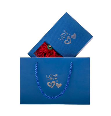 contenitore d'imballaggio Ring Box di orecchino del contenitore di collana del contenitore di gioielli di 115*115*110 millimetro 0,406 chilogrammo Rose Flower Gift Jewelry Box