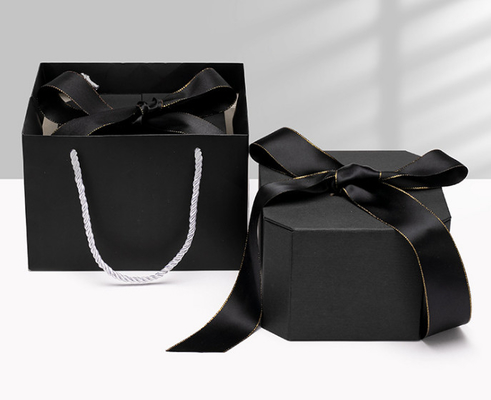 Rose Flower Gift Jewelry Box nera 0,406 chilogrammi per l'anello dell'orecchino della collana